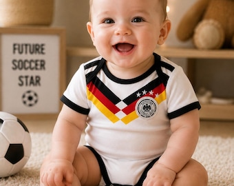 Germany Baby Jersey Bodysuit, Personalized Soccer Baby Onesie, Football Baby Outfit, Germany Infant Romper, Baby Shower Gift