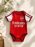 Personalized Arsenal Baby Jersey Bodysuit, Personalized Baby Football Outfit, Custom Name & Number Soccer Romper, Baby Gift product logo
