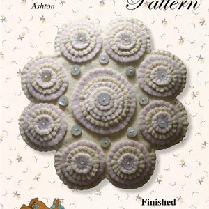 pdf Wool Pattern, .pdf Instant Download, Wool Penny Rug, Easy Detailed Pattern and Instructions, Cozy Wool Pennies, FREE Shipping