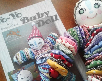 Pattern, YoYo Dolls, Two Doll Sizes, Make Your Own YoYo Doll, Clover YoYo Maker Tool, Jinglebell Jack, YoYo Clown Doll, Mother and Baby Doll