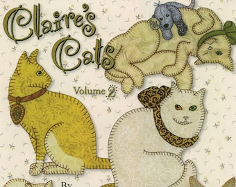 Claire's Cats Quilt Book Volume 2, 35 Appliqué Patterns