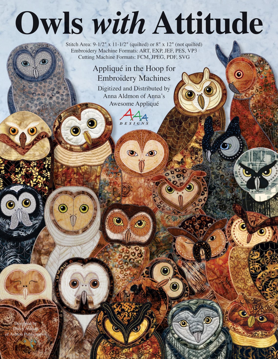 Quilt Book Outstanding Owls Applique Quilting Pattern Book - Etsy