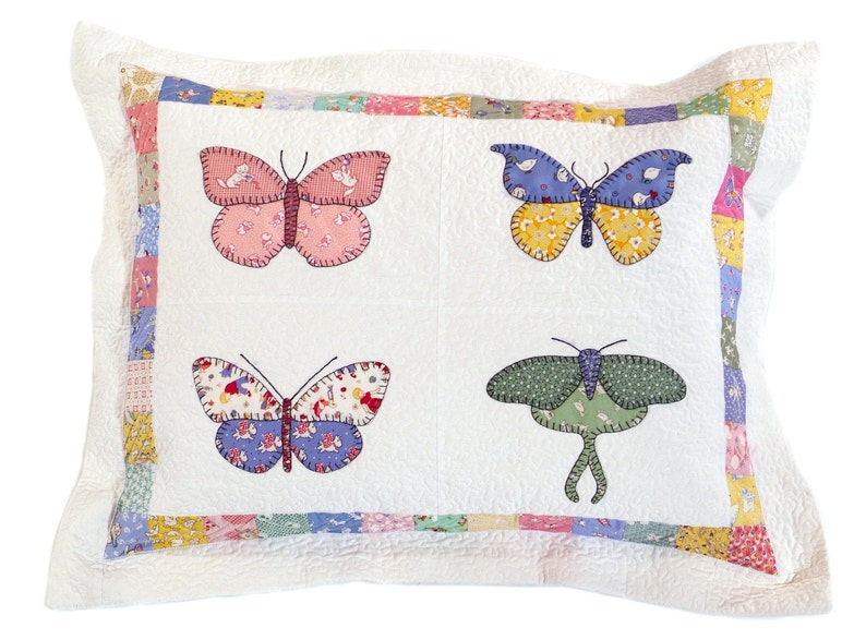 Quilt Book, Butterfly Dance, Hand or Fusible Applique Butterfly Patterns, Beautiful Butterfly Quilts, Traditional Quilting, Butterfly Quilts image 5