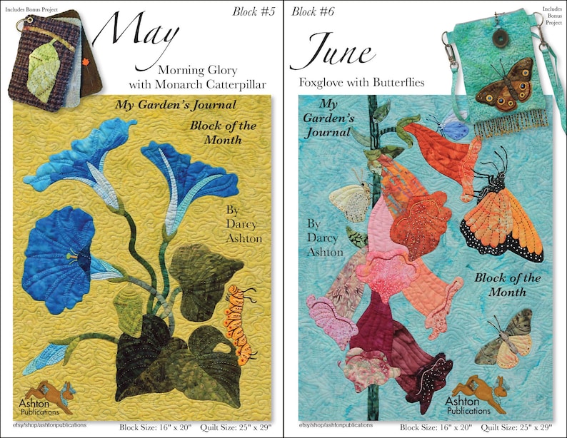 Patterns, Block of the Month Single Patterns, My Garden's Journal ...