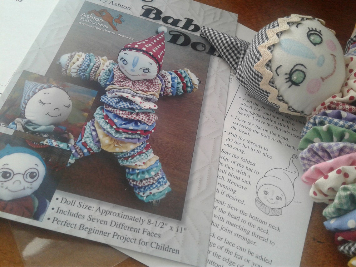 Pattern Yoyo Dolls Two Doll Sizes Make Your Own Yoyo Doll Etsy