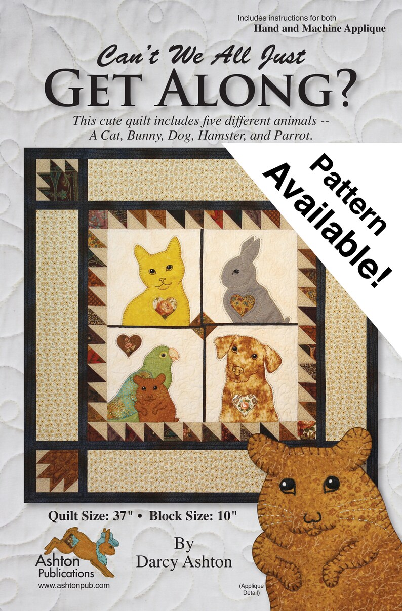 Pattern, Pig Quilt Sewing Pattern, Pigs on a Blanket, Mailed Quilt Pattern, Hand or Fusible Appliqué Quilt Pattern, Pig Quilt, Baby Quilts image 9