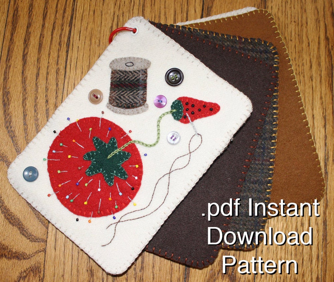 Pdf Wool Pattern .pdf Wool Needlebook Sewing Pattern Wool 