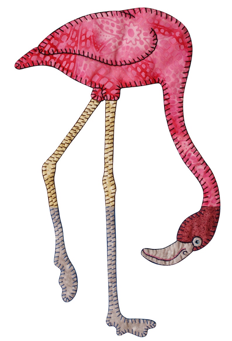 Large Format Pattern Flamingo Quilt Large Format Quilt - Etsy