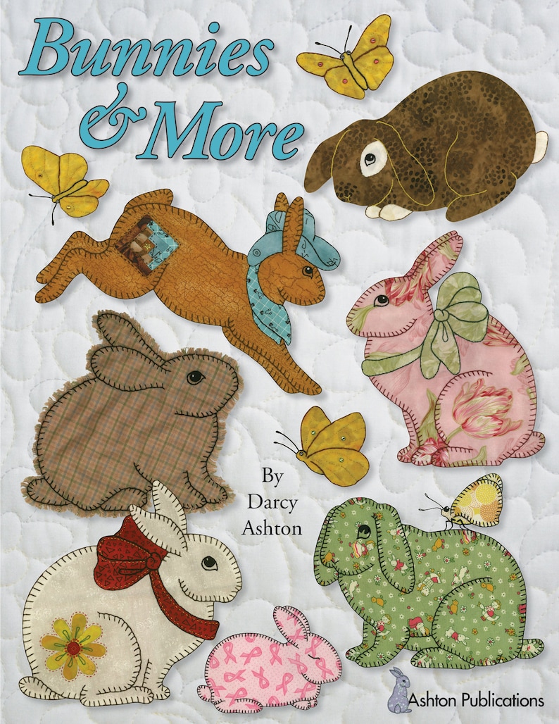 Pattern Easy Applique Bunny Baby Quilt Applique Bunny Sewing Etsy Canada
