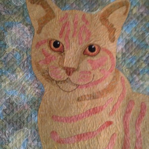 Pdf Cat Pattern, .pdf Instant Download, My Little Orange Kitten Quilt ...
