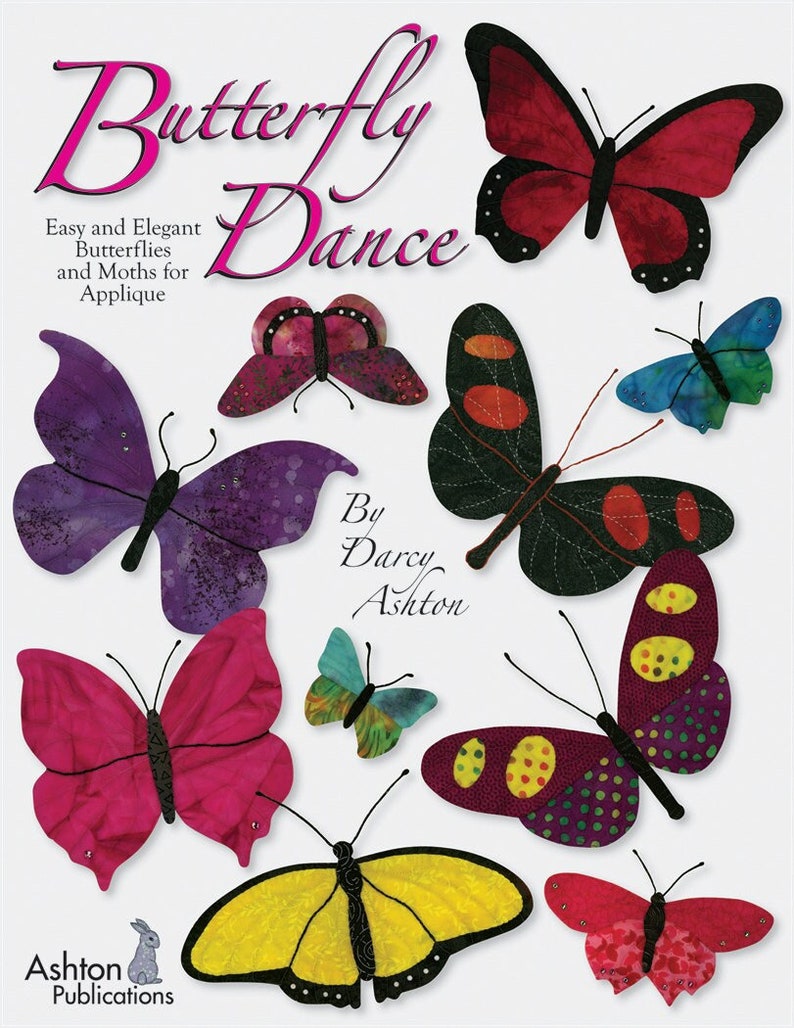 Quilt Book, Butterfly Dance, Hand or Fusible Applique Butterfly Patterns, Beautiful Butterfly Quilts, Traditional Quilting, Butterfly Quilts Butterfly Dance