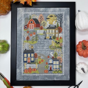 Autumn Traditions - Modern Cross Stitch Pattern by Tiny Modernist