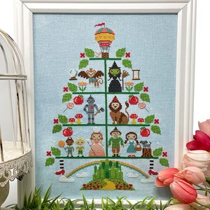 Wizard of Oz Tree - Modern Cross Stitch Pattern by Tiny Modernist