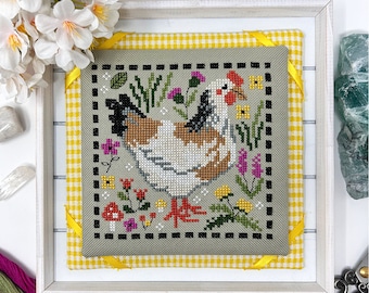 Spring Chicken - Cross Stitch Pattern PDF Instant Download