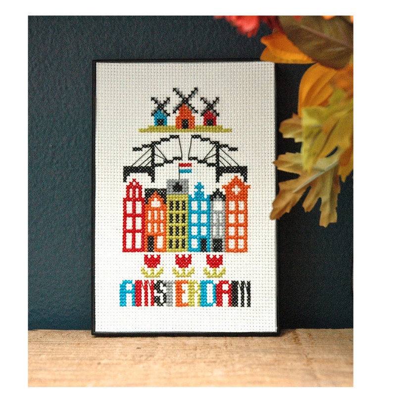 Amsterdam Cross Stitch Pattern Instant Download Etsy