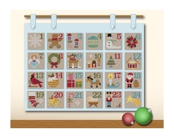 Advent Calendar - Modern Cross Stitch Pattern by Tiny Modernist