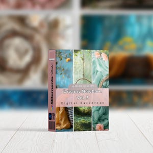 Dreamy Newborn Vol. 3 - Digital Backdrops | Soft, Cozy Newborn Photography | Instant Download