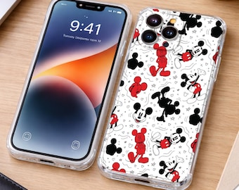 Mickey Phone Case Cute Cartoon Pattern Samsung iPhone Phone Cover Christmas Halloween Mickey Accessories Gifts