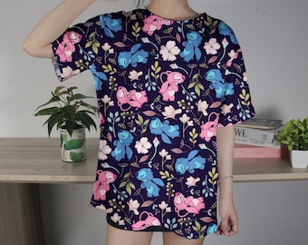 Camiseta de punto de ángel, camiseta tropical hawaiana, divertida camiseta familiar, camiseta unisex de ángel de verano, camiseta de punto, regalos