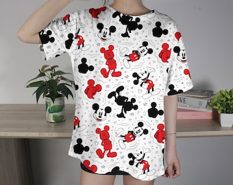 Mickey T-shirt Aloha Mickey Mouse T-Shirt Family Summer Shirt Tropical Mickey Shirt Gifts