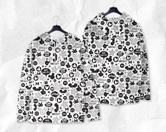 Mickey Hoodie Shirt Unisex Mickey CO Sweatshirt Cute Tropical Mickey Mouse Shirt Mickey Shirt Gifts