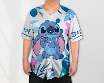 Camiseta de béisbol Stitch Hawaii Camiseta de béisbol Stitch Aloha Regalos
