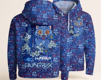 Derpy Tiger Hoodie Sweatshirt, Blue Tiger Costume Hoodie, Anime Tiger Hoodie Unisex, Cosplay Hoodie Outfit, Kpop Merch Hoodie Halloween Gift