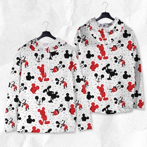 Mickey Hoodie Shirt Mickey Mouse Unisex Sweatshirt Cute Tropical Sweatshirt Mickey Shirt Gifts