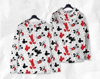 Mickey Hoodie Shirt Mickey Mouse Unisex Sweatshirt Cute Tropical Sweatshirt Mickey Shirt Gifts