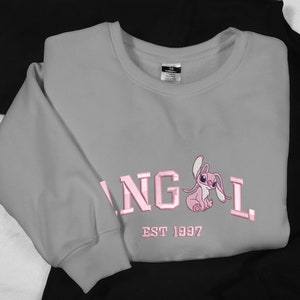 Angel Embroidered Sweatshirts Cartoon Movie Embroidery Shirt Angel Shirts Gifts