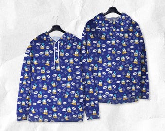 Sudadera con capucha o sudadera de cómic del Pato Donald, divertida sudadera de dibujos animados, linda sudadera con capucha de pato, regalo para adultos