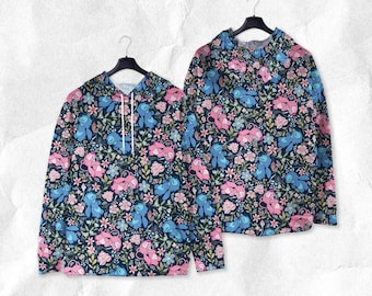 Sudadera con capucha de puntada de ángel, camiseta de puntada de ángel Aloha, camiseta tropical de verano, sudadera de puntada, camiseta de puntada, regalos