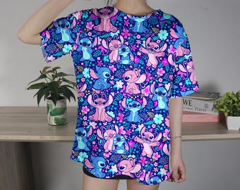 Camiseta de puntada de ángel, camiseta Aloha Hawaii, camiseta familiar de puntada, camiseta unisex de verano, camiseta de puntada, regalos