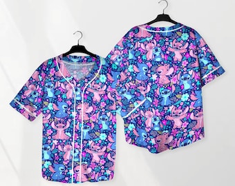 Angel Stitch Jersey Shirt Aloha Hawaii Baseball Jersey Stitch Family Shirt Stitch Shirt Gifts