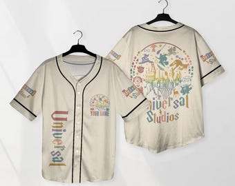 Personalize Baseball Jersey Shirt Vintage Characters Custom Baseball Jersey Disneyland Jersey Gift
