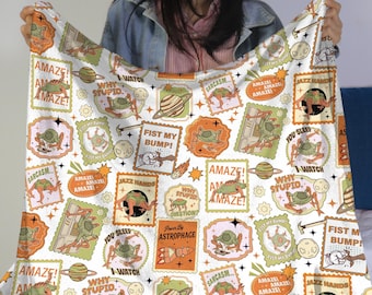 Project Hail Mary Fleece Blanket, Rocky Alien Throw Blanket, Sci Fi Blanket, Space Decor, Book Lover Gift, Reader Gifts