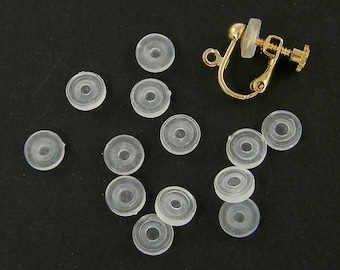 20 Pcs Cushion Pad for Clip on Earrings, Comfort Cushion Screw Back Clip Earring Findings |LG1-11|20