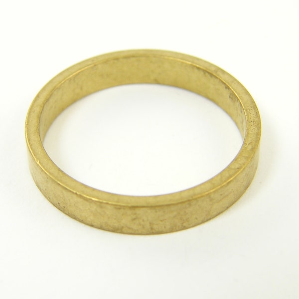 Brass Ring Blank, 1 Piece Size 10 Raw Solid Brass for Jewelry Making Brass Band |G5-17|1