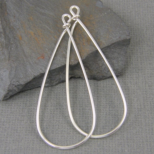 Large Antique Silver Hoop Earring Finding Wire Earring Etsy