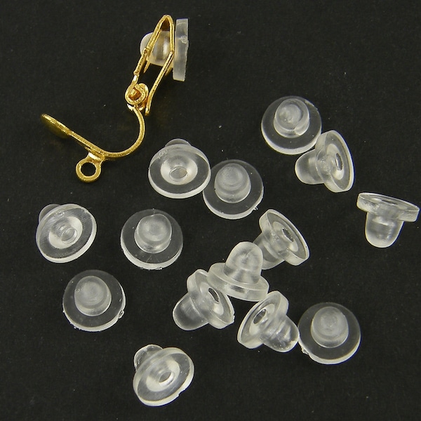 20 Pcs Cushion Pad for Small Clip on Earrings, Comfort Clip Earring Cushion Pads Findings |LG7-15|20