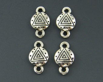 4 Pcs Antique Silver Tribal Jewelry Connector Bracelet Link Earring Finding |S14-12|4