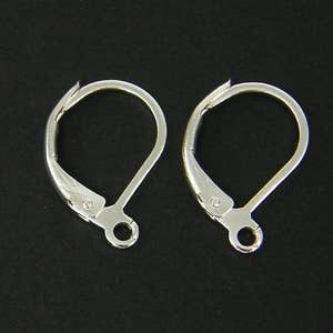 20 Pcs Silver Leverback Earring Findings Lever Back Earring Components |LG13-5|20