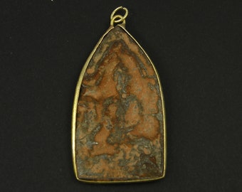 Buddha Pendant Amulet Rustic Aged Ethnic Asian Thai Namaste Yoga |BD1-1|1
