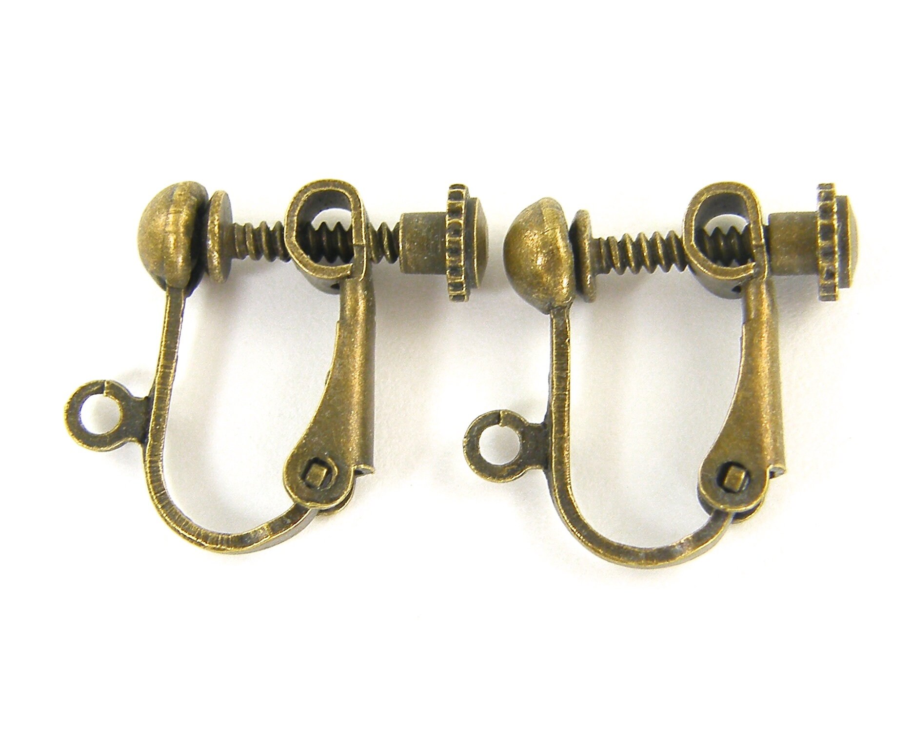 Wholesale Brass Screw On Clip-on Earring Dangling Charms Pendants