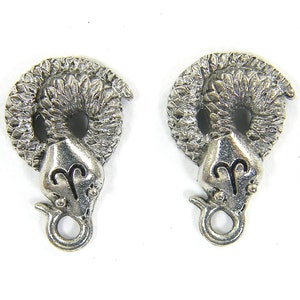 Snake Earring Findings, Post with Loop, Antique Silver Pewter Animal Stud Earring Connector |Q4-1|2