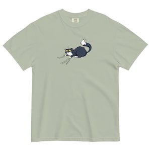 Camiseta engraçada de gato, camiseta de gato mau, camisa de gato de smoking, presente de gato bobo, presente de amante de gato, presente para mãe de gato