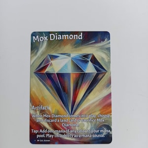 Mox Diamond- MTG Custom Cards Magic MTG Alter Full Art proxy premium card