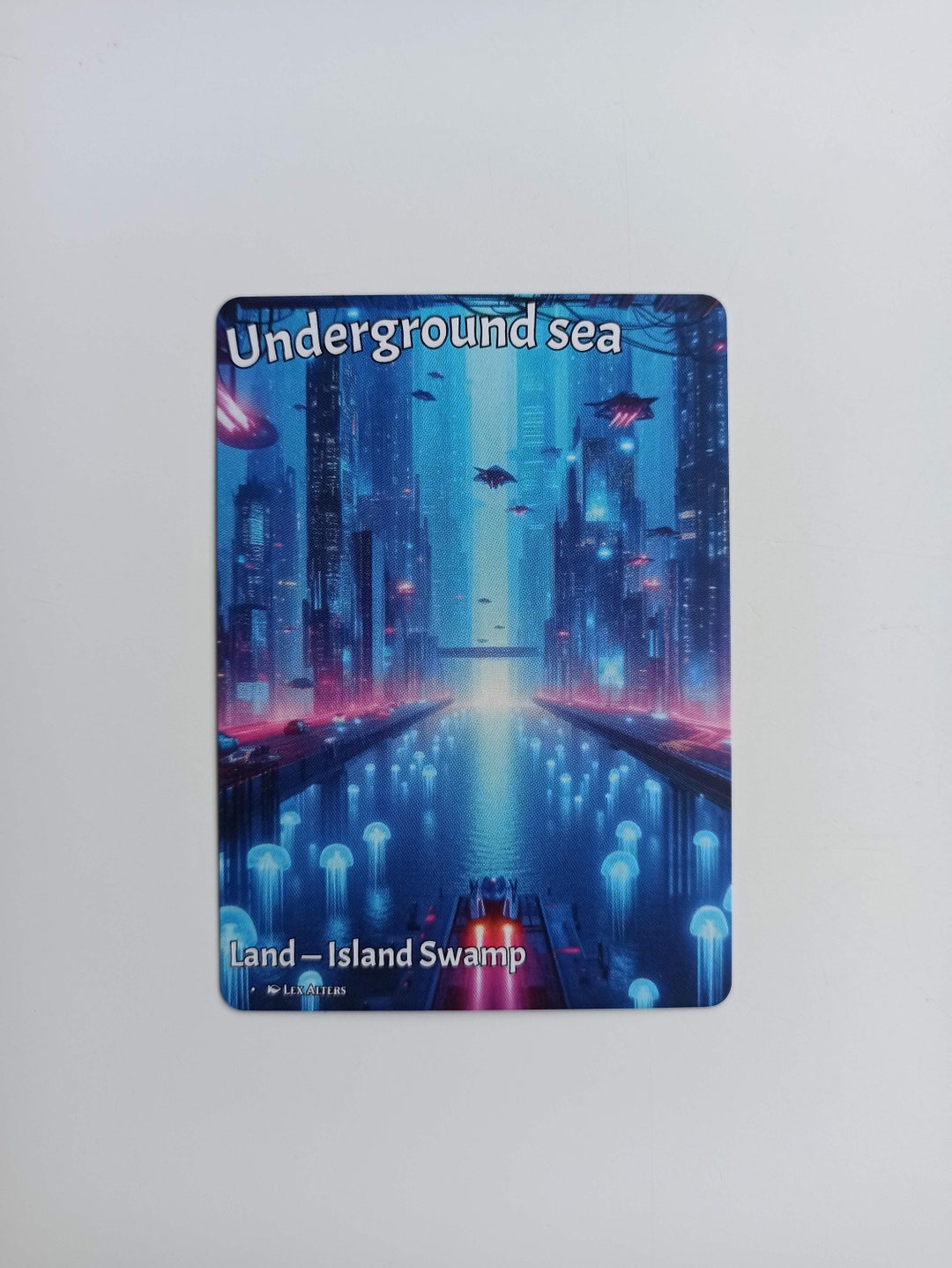 MTG underground sea アートキャンパス　希少品　デュアルランド MTG underground sea アートキャンパス 希少品 デュアルランド