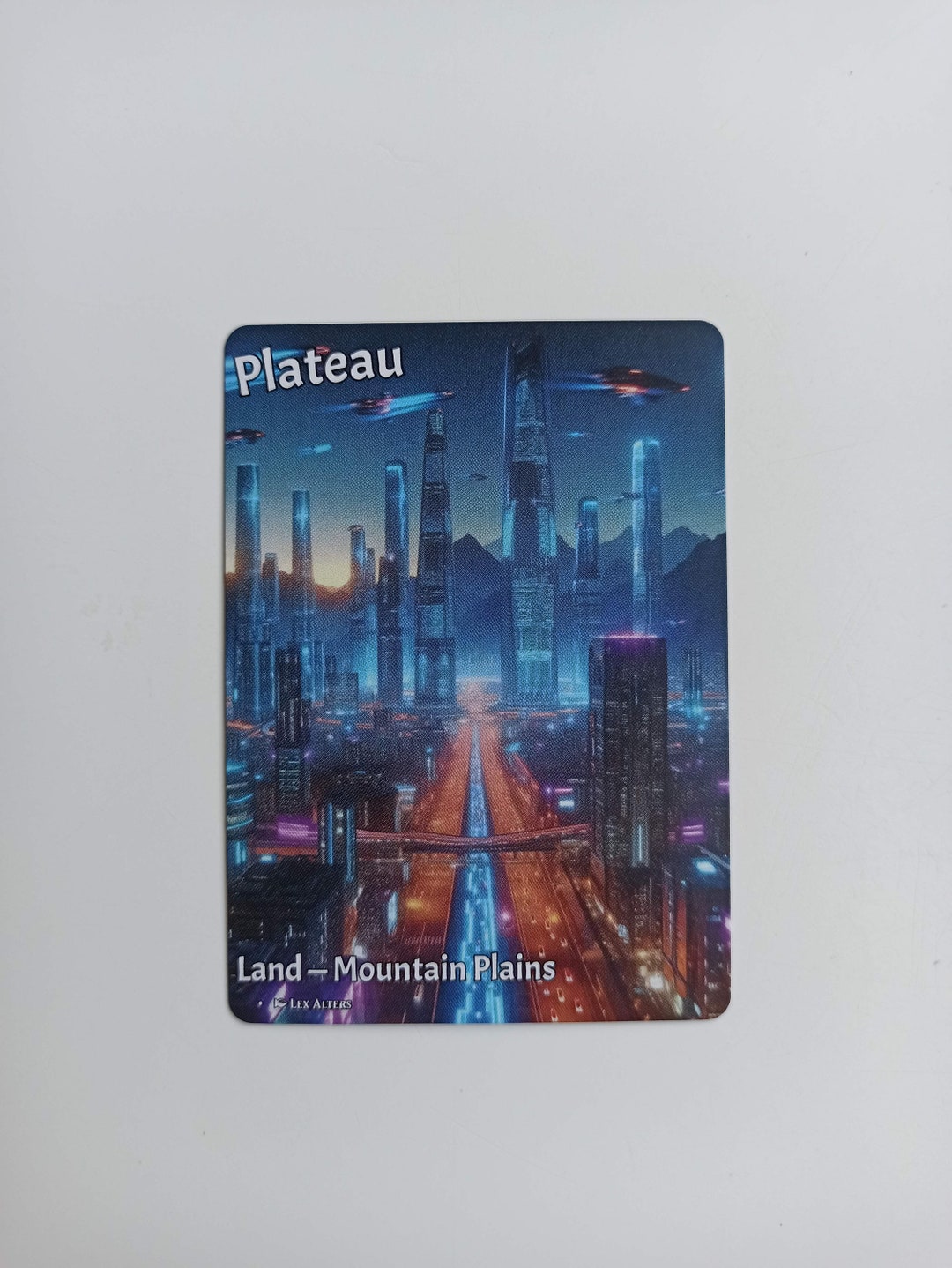 Plateau Cyberpunk Edition Mtg Dual Land Custom Cards Full Art Proxy ...