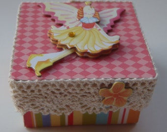 Personalized Tooth Fairy Box: Flying Pixie Trinket Storage